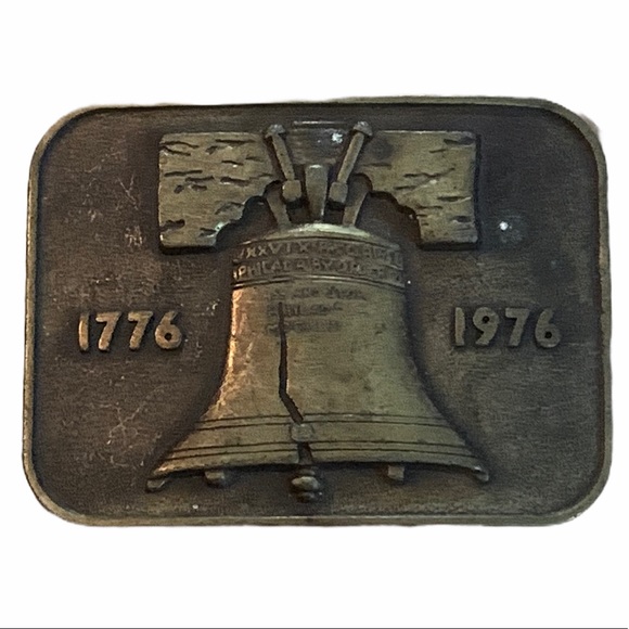 Vintage Liberty Bell Belt Buckle Bicentennial
